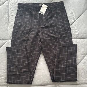 H&M Men's Black Checkered Pants Size 29
